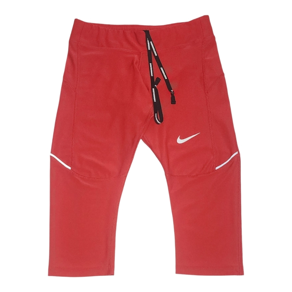 Nike Women's Dry-Fit Running Capris, Leggings, Tights, Red, Size Small, S